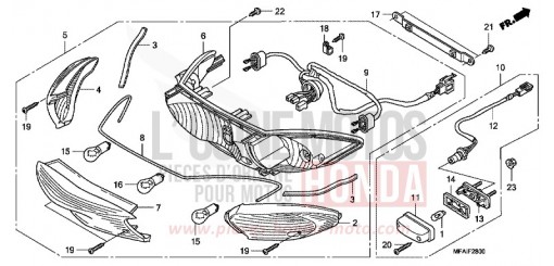 REAR COMBINATION LIGHT CBF1000A9 de 2009
